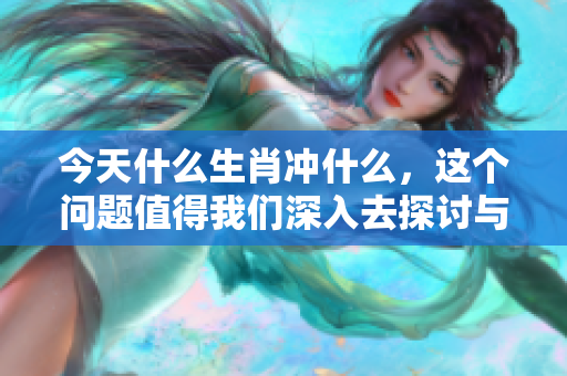 今天什么生肖冲什么，这个问题值得我们深入去探讨与思考