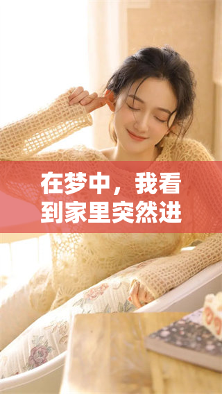 在梦中，我看到家里突然进来了强盗这一幕，令人感到惊恐不已。