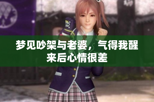 梦见吵架与老婆，气得我醒来后心情很差