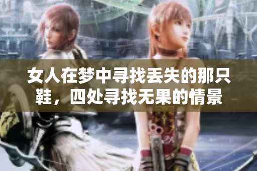 女人在梦中寻找丢失的那只鞋，四处寻找无果的情景