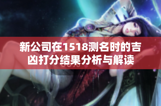新公司在1518测名时的吉凶打分结果分析与解读