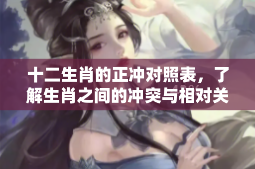 十二生肖的正冲对照表，了解生肖之间的冲突与相对关系