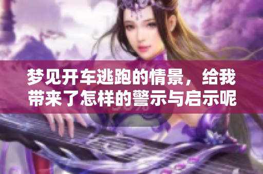 梦见开车逃跑的情景，给我带来了怎样的警示与启示呢