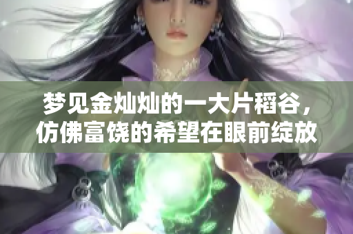 梦见金灿灿的一大片稻谷，仿佛富饶的希望在眼前绽放