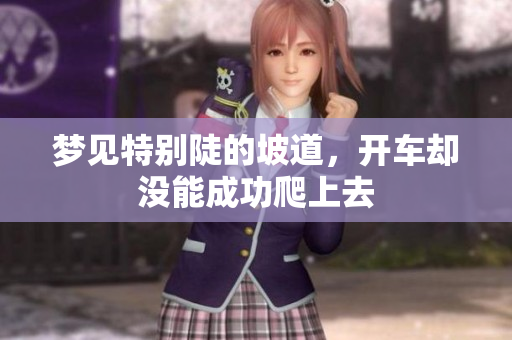 梦见特别陡的坡道，开车却没能成功爬上去