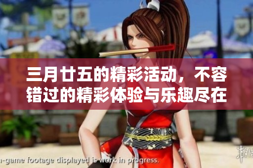 三月廿五的精彩活动，不容错过的精彩体验与乐趣尽在其中