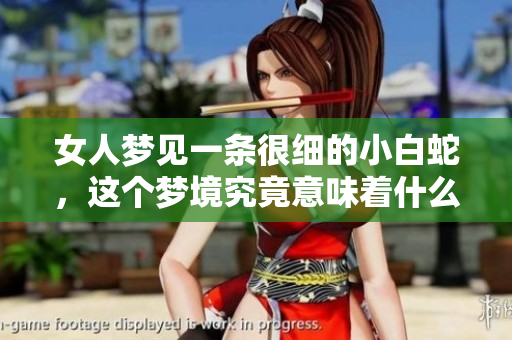 女人梦见一条很细的小白蛇，这个梦境究竟意味着什么呢