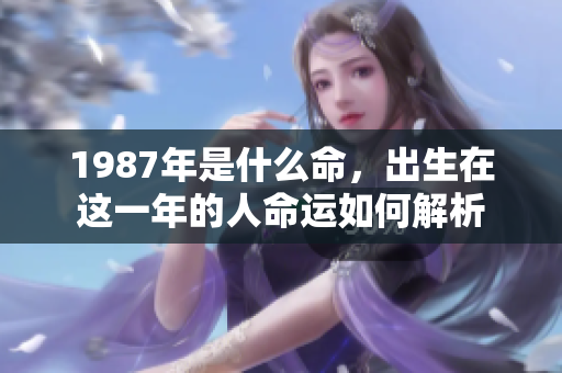 1987年是什么命，出生在这一年的人命运如何解析