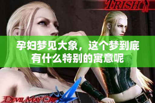 孕妇梦见大象，这个梦到底有什么特别的寓意呢